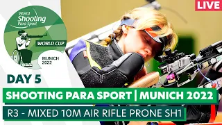 WSPS Munich 2022 World Cup | Day 5 | R3 - mixed 10m air rifle prone SH1