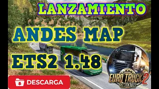 DESCARGAR ANDES MAP ETS2 1 48  Mapa Perú  Link Del Mapa + Perfil Dinero y Experiencia  ETS2 1.48