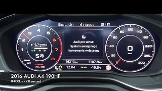 2017 BMW 320i 184hp vs 2017 Audi A4 190hp 0-100KM