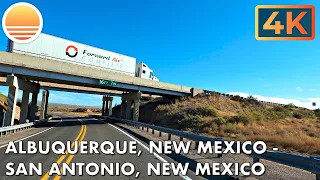 🇺🇸[4K60] Albuquerque, New Mexico to San Antonio, New Mexico! 🚘 Drive with me!