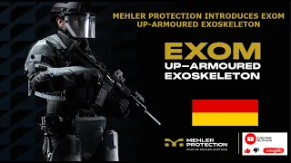 The German company introduced the ExoM exoskeleton with enhanced armor