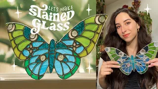 let's make stained glass 🦋 full process