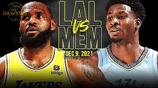 Los Angeles Lakers vs Memphis Grizzlies Full Game Highlights | Dec 9, 2021 | FreeDawkins