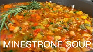Italian Minestrone Soup/Most Flavorful Vegetable And Pasta Soup