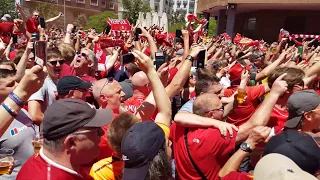 50,000 LFC fans singing You'll Never Walk Alone in Madrid before champions league final