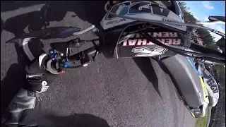 I STARTED 1ST AND CRASHED... SUPERMOTO RACE