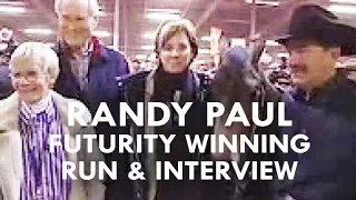 NRHA - Randy Paul Reining - NRHA Futurity Championship Finals Run and Interview 2006