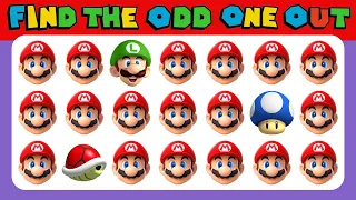 Find The ODD One Out | Super Mario Edition 🍄| Emoji Quiz Challenge Video