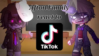 Afton Family react to TikTok | Afton Family | MY AU | LAZY!