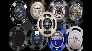 Guitar Speaker comparison 2 (Altec vs Celestion vs Eminence vs Fane vs Hesu vs Weber)