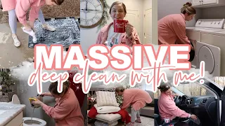 DEEP CLEAN AFTER CHRISTMAS | MASSIVE CLEAN WITH ME | EXTREME CLEANING MOTIVATION | Lauren Yarbrough