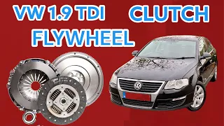 Clutch and Flywheel replacement.VW Passat B6 1.9 TDI.
