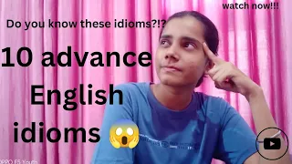 advance English idioms