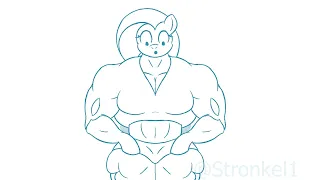 Fluttershy Muscle Growth Animation: For Science...