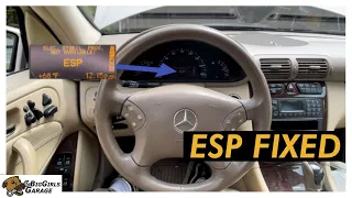 Mercedes Benz ESP Warning Light Visit Workshop FIXED