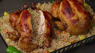 Stuffed chicken with rice in the easiest and most delicious way, a very tasty and special recipe