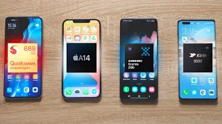 Snapdragon 888 vs A14 Bionic, Exynos 2100 y Kirin 9000. DUELO DE PROCESADORES!!