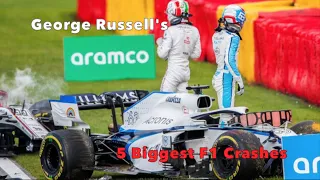 George Russell's 5 Biggest F1 Crashes