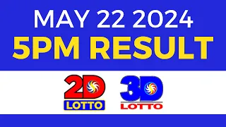 5pm Lotto Result Today May 22 2024 | Swertres Ez2