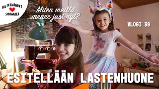 ESITELLÄÄN TYTTÖJEN HUONE #vaihtovuosisodankylässä vlogi 39