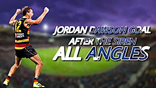 Jordan Dawson goal after the siren - ALL ANGLES