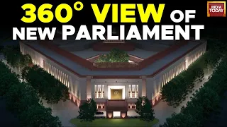 Watch Exclusive Inside Visuals From New Parliament Building | 360 View Of New Parliament