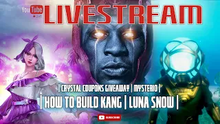 KANG RANK UP AND BUILD | LUNA SNOW SUMMER UNIFORM REVIEW | CRYSTALS GIVEAWAY | Marvel Future Fight