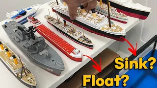 Will All These Ships [ Titanic, Britannic, Edmund Fitzgerald, Carpathia ] sink or Float?
