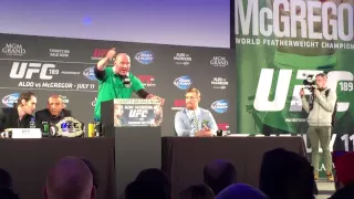 UFC President Dana White on Irish crowd -- "15Yrs doing this, I've never seen any sh*t like Dublin!"