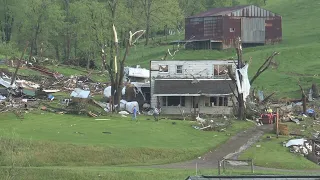 Tornado confirmed to touch down and damages parts of West Virginia and Ohio