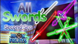 Second Sea က ဓား များးး။ All the swords in Blox Fruit Second Sea!!!
