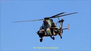 Australian Tiger ARH Attack Helicopters And MRH90s Display At Avalon Airshow 2017