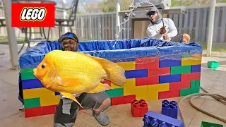 NEW Giant LEGO Fish POND!!! DIY