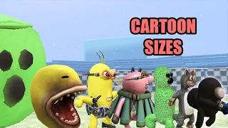 Cartoon Size Comparison | Cartoon Arena [S1] | SPORE