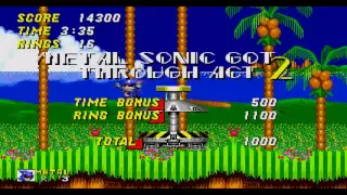 Metal Sonic in Sonic The Hedgehog 2 (Rom Hack Gameplay) [HD 60FPS]