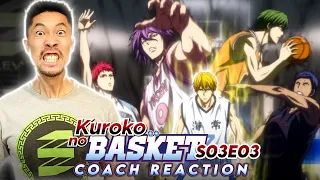 Coach Reacts to Kuroko no Basket S3 E3: Kise Uses The Power Of The Generation Of Miracles!!!