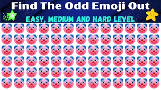 HOW GOOD YOUR EYES ARE | Find The Odd Emoji Out | Find The Difference  Puzzle Quiz #37