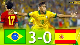 Brazil 3 x 0 Spain (Neymar show) ● Final Confederations Cup 2013 Highlights and Goals HD