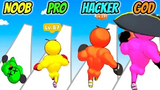 Level Up Runner - NOOB vs PRO vs HACKER vs GOD