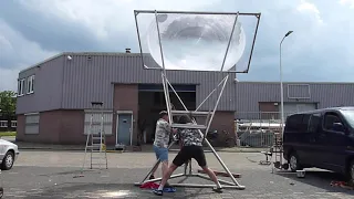 Fresnel Lens solar metal smelter