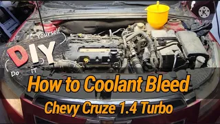 How to Bleed Coolant Air Bubbles out! Chevy Cruze 1.4