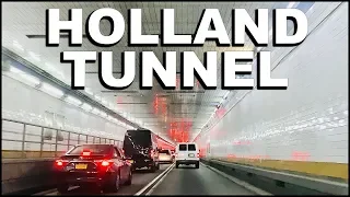 Driving tour HOLLAND TUNNEL into Manhattan New York City 2019