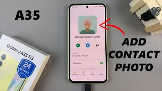 How To Add Contact Photo On Samsung Galaxy A35 5G