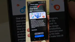 One UI 6.0 is Available 🤩📱#shorts #s23ultra