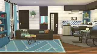 HIGH SCHOOL APARTMENT Part 2 🌆 Sims 4 Speed Build Stop Motion (NO CC)