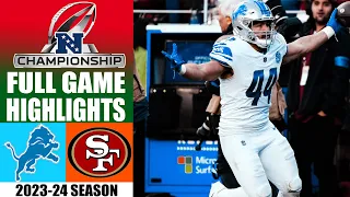 Detroit Lions vs San Francisco 49ers [FULL GAME] AFC Championship |  NFL Highlights 2023-24