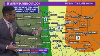 DFW Weather: When & where to expect severe weather in North Texas