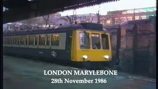 BR in the 1980s London Marylebone Station in November 1986
