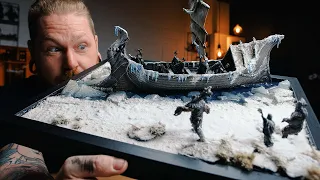 Making the Viking fantasy diorama With EPIC Realistic Snow And Ice Effects