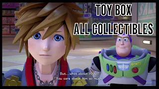 Kingdom Hearts 3 Toy Box All Collectibles KH3 (Treasures, Lucky Emblems, Classic Kingdom Games)